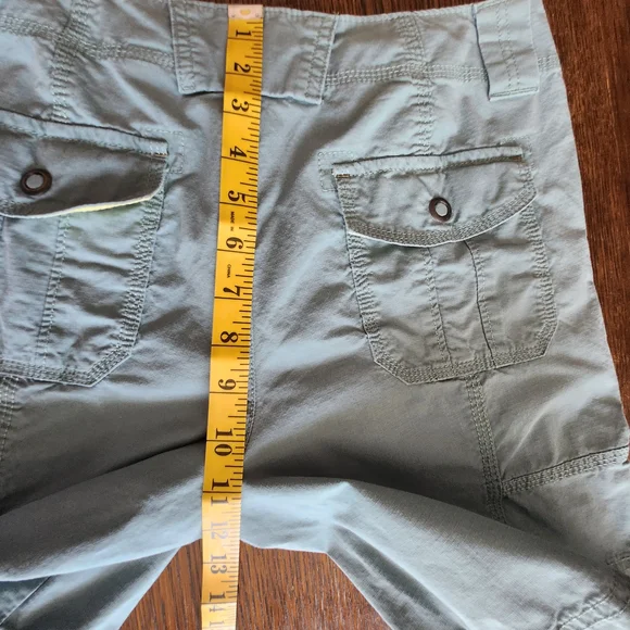 Womens Blue Cargo Shorts - Picture 7 of 9